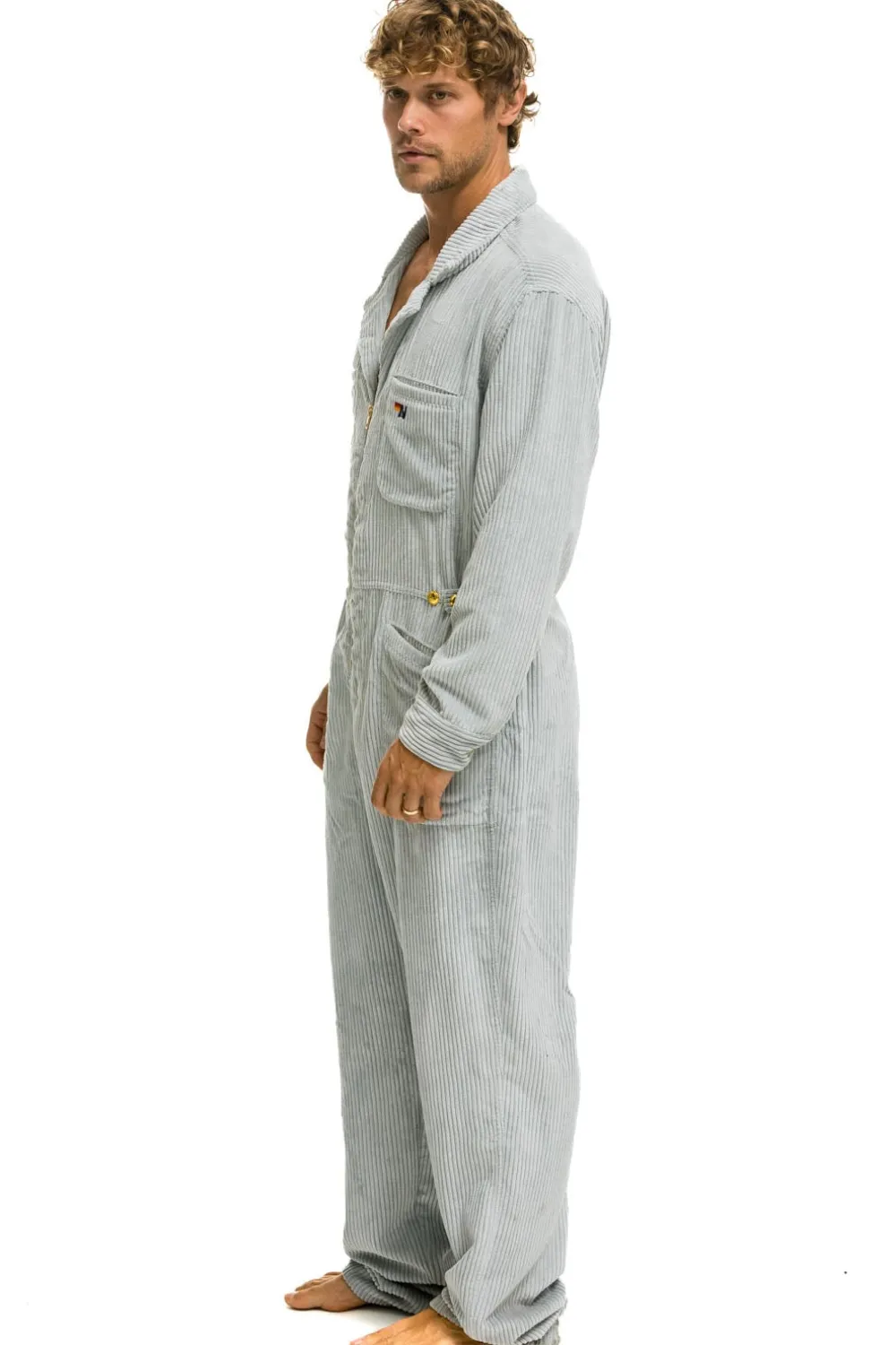 Flight Suits | Flight Suits | Aviator Nation UNISEX CORDUROY FLIGHT SUIT - CLOUD