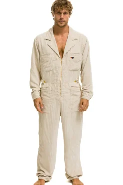 Flight Suits | Flight Suits | Aviator Nation UNISEX CORDUROY FLIGHT SUIT - VINTAGE WHITE VINTAGEWHITE