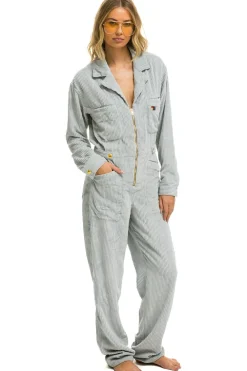 Flight Suits | Flight Suits | Aviator Nation UNISEX CORDUROY FLIGHT SUIT - CLOUD