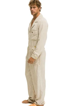 Flight Suits | Flight Suits | Aviator Nation UNISEX CORDUROY FLIGHT SUIT - VINTAGE WHITE VINTAGEWHITE