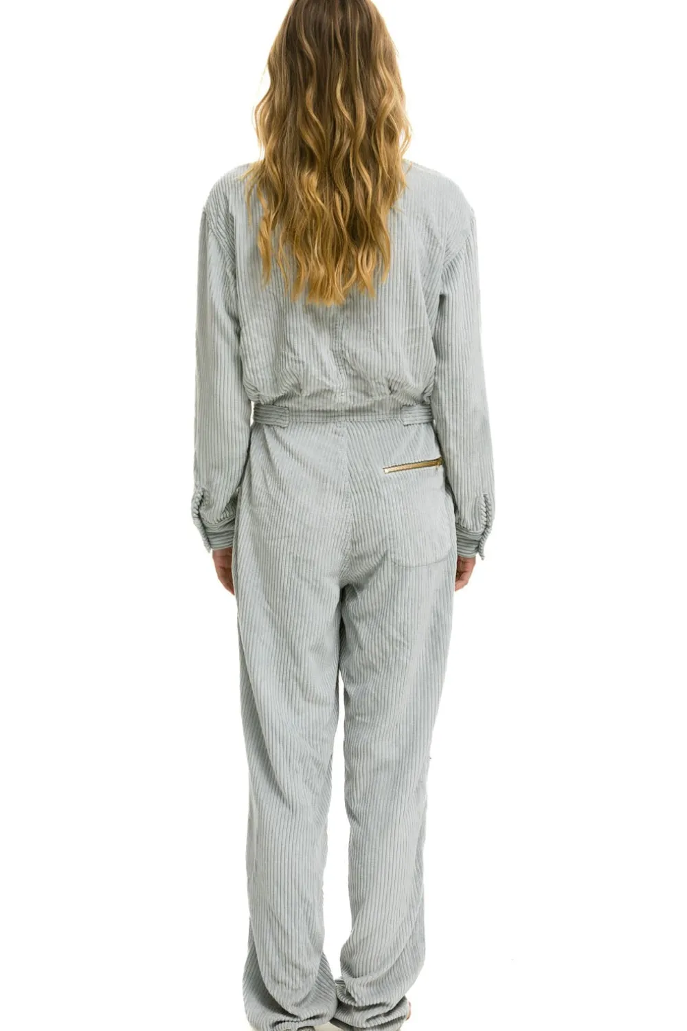 Flight Suits | Flight Suits | Aviator Nation UNISEX CORDUROY FLIGHT SUIT - CLOUD