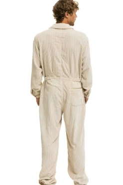 Flight Suits | Flight Suits | Aviator Nation UNISEX CORDUROY FLIGHT SUIT - VINTAGE WHITE VINTAGEWHITE