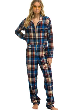 Flight Suits | Flight Suits | Aviator Nation UNISEX PLAID FLIGHT SUIT - PATRIOT PLAID PATRIOTPLAID