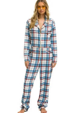 Flight Suits | Flight Suits | Aviator Nation UNISEX PLAID FLIGHT SUIT - MONTAUK PLAID MONTAUKPLAID