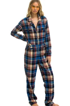 Flight Suits | Flight Suits | Aviator Nation UNISEX PLAID FLIGHT SUIT - PATRIOT PLAID PATRIOTPLAID