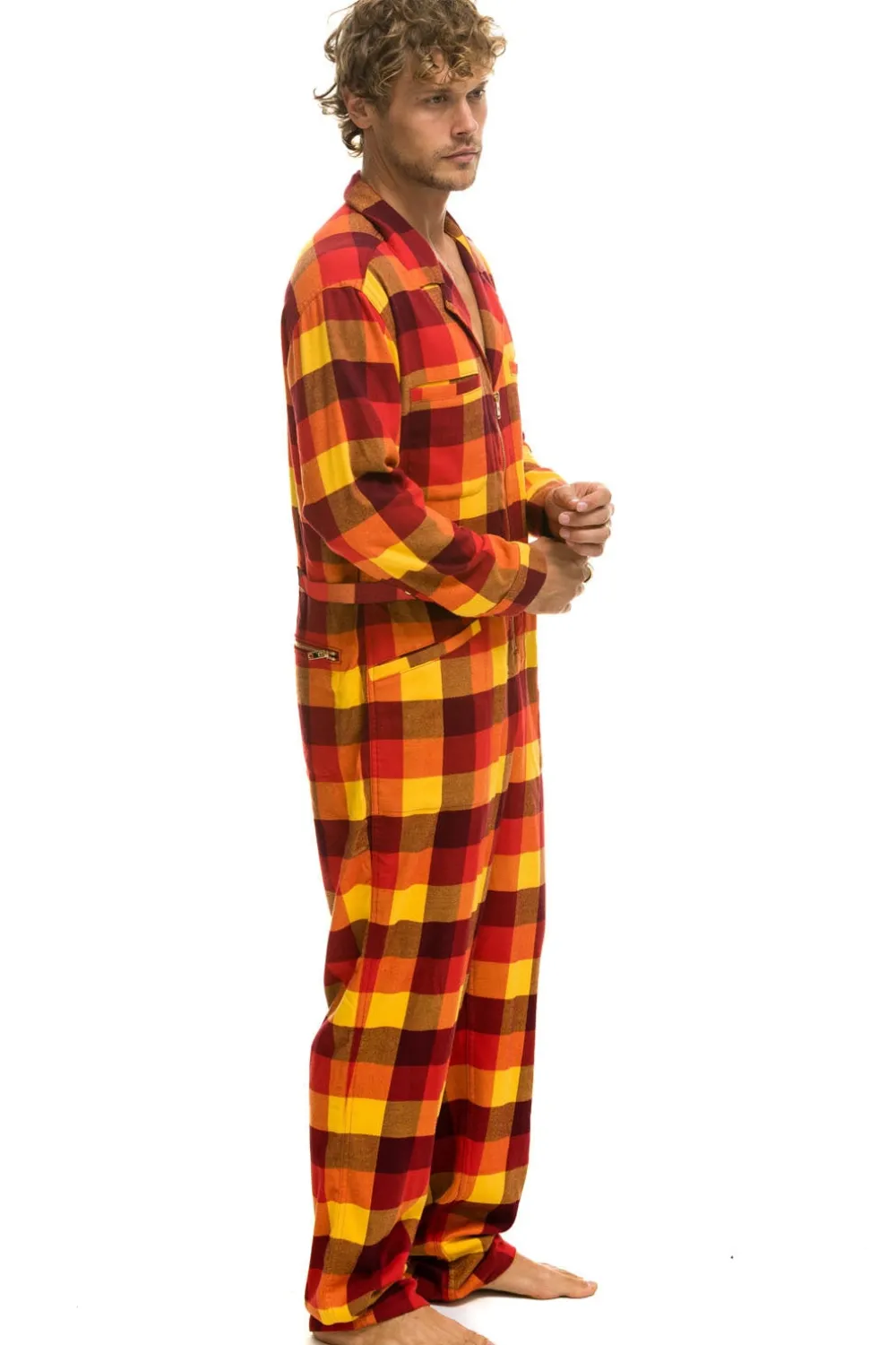 Flight Suits | Flight Suits | Aviator Nation UNISEX PLAID FLIGHT SUIT - SURFY PLAID SURFYPLAID
