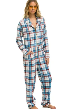 Flight Suits | Flight Suits | Aviator Nation UNISEX PLAID FLIGHT SUIT - MONTAUK PLAID MONTAUKPLAID