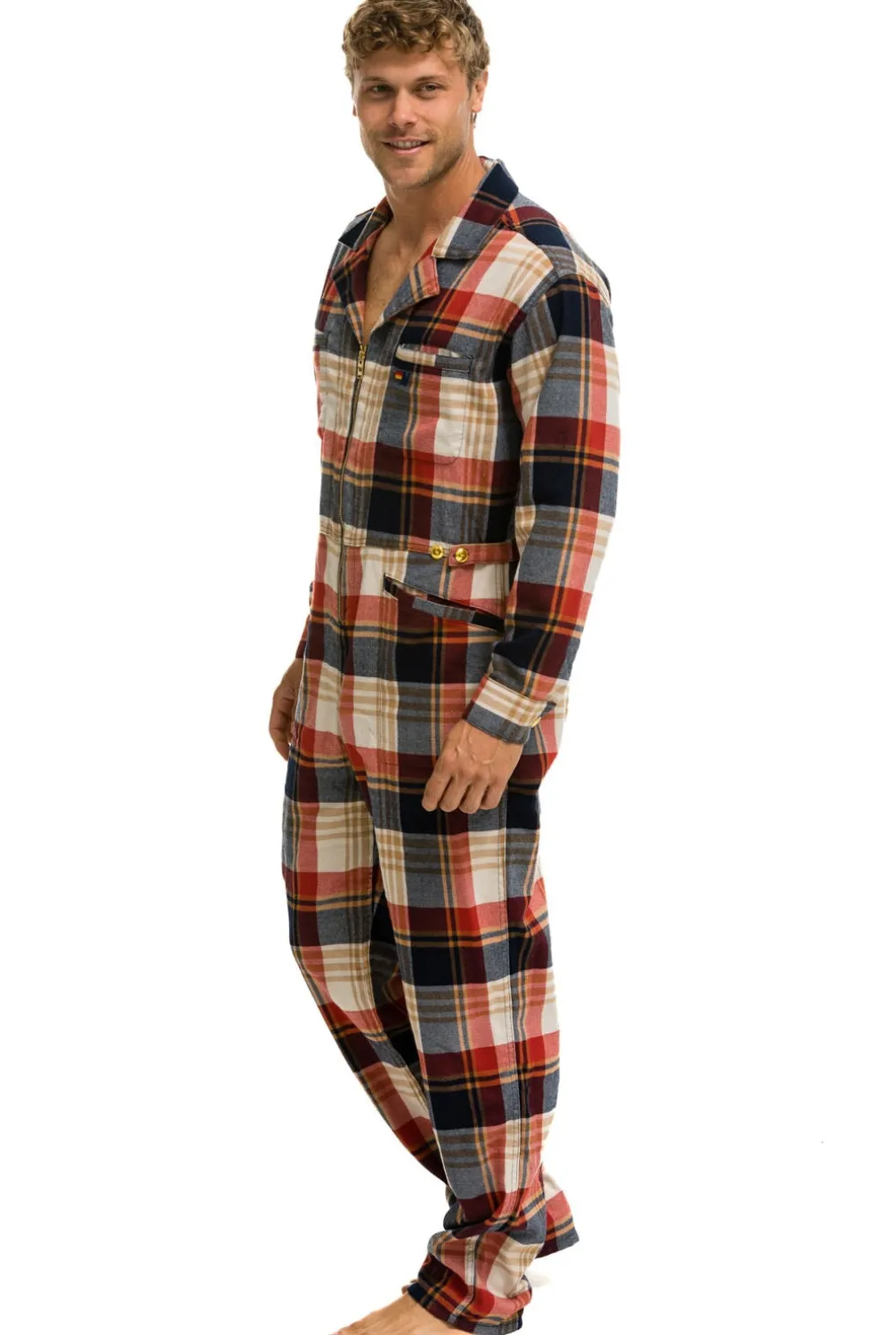 Flight Suits | Flight Suits | Aviator Nation UNISEX PLAID FLIGHT SUIT - COWBOY PLAID COWBOYPLAID