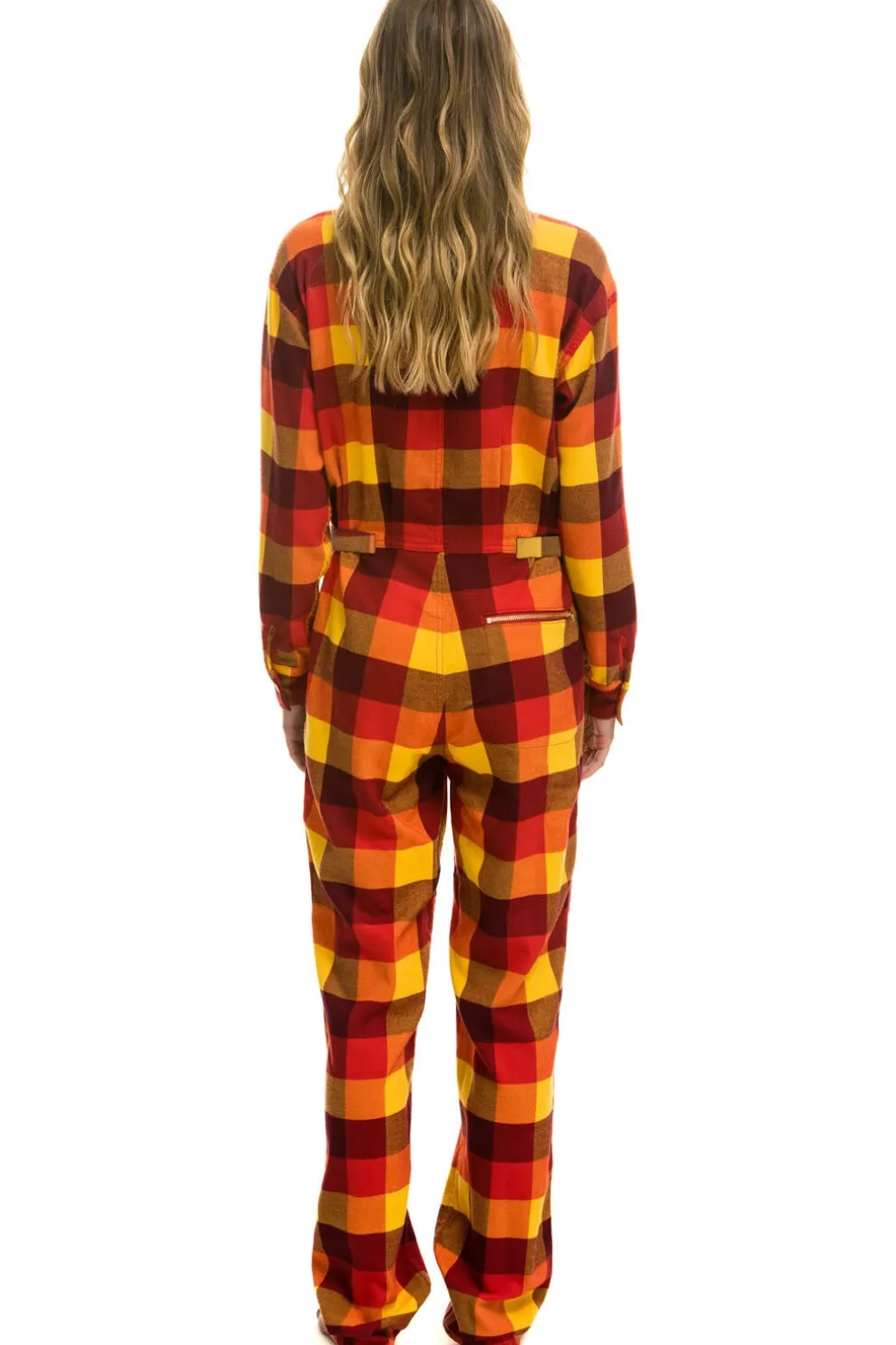 Flight Suits | Flight Suits | Aviator Nation UNISEX PLAID FLIGHT SUIT - SURFY PLAID SURFYPLAID
