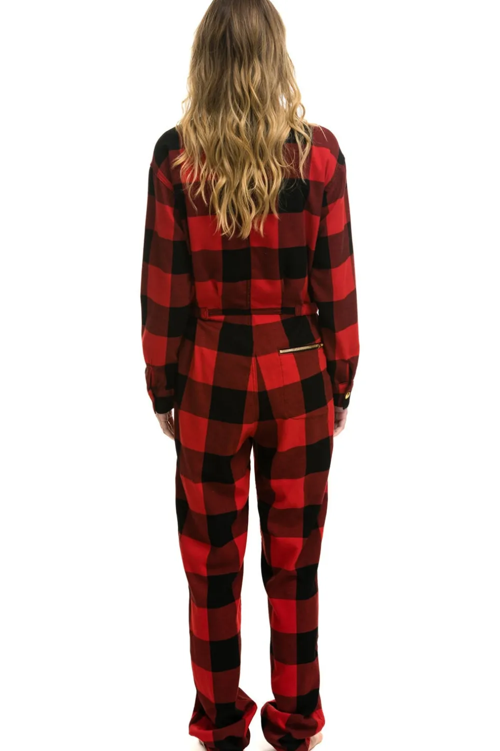Flight Suits | Flight Suits | Aviator Nation UNISEX PLAID FLIGHT SUIT - BUFFALO PLAID BUFFALOPLAID
