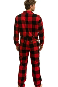 Flight Suits | Flight Suits | Aviator Nation UNISEX PLAID FLIGHT SUIT - BUFFALO PLAID BUFFALOPLAID