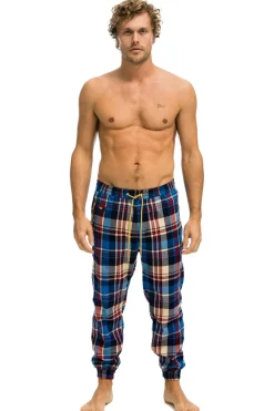 Sweatpants | Aviator Nation UNISEX PLAID LODGE PANT - PATRIOT PLAID PATRIOTPLAID