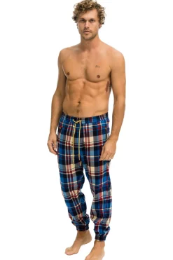 Sweatpants | Aviator Nation UNISEX PLAID LODGE PANT - PATRIOT PLAID PATRIOTPLAID