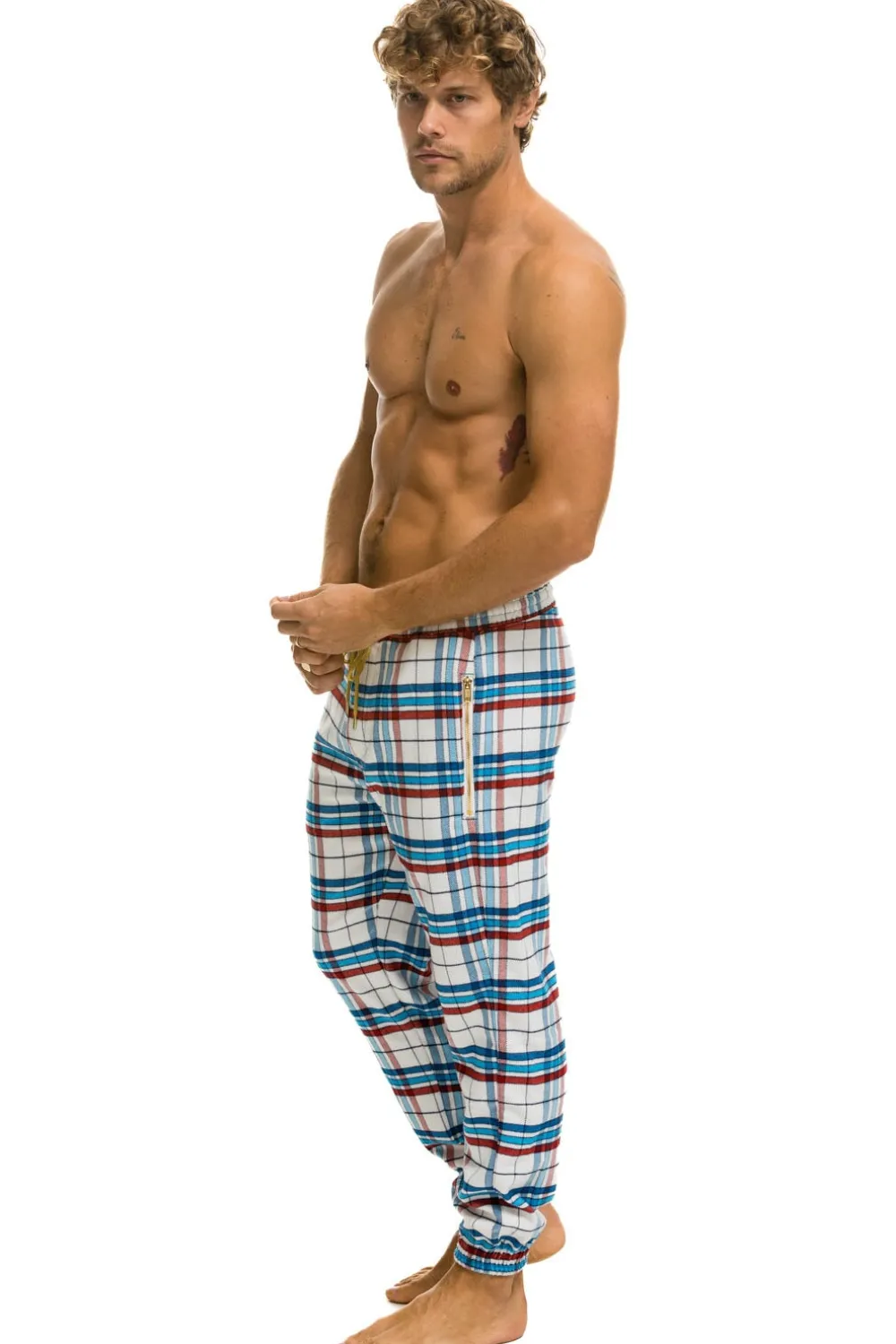 Sweatpants | Aviator Nation UNISEX PLAID LODGE PANT - MONTAUK PLAID MONTAUKPLAID