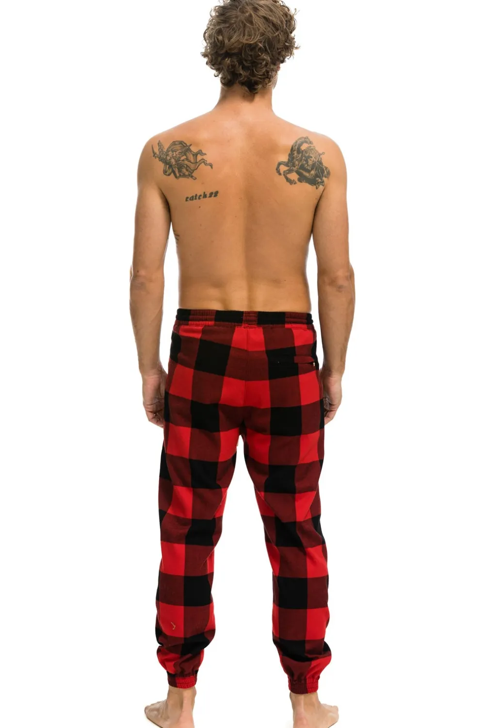 Sweatpants | Aviator Nation UNISEX PLAID LODGE PANT - BUFFALO PLAID BUFFALOPLAID