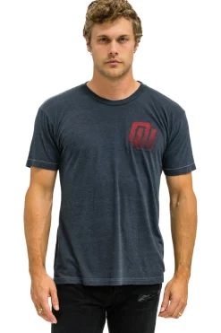 Tees | Collab Merchandise | Aviator Nation UNIVERSITY OF OKLAHOMA BOLT CREW TEE SHIRT - CHARCOAL