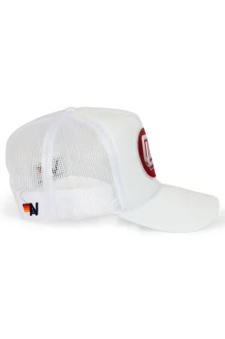 Collab Merchandise | Collab Merchandise | Aviator Nation UNIVERSITY OF OKLAHOMA VINTAGE LOW RISE TRUCKER - WHITE
