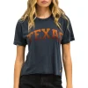 Collab Merchandise | Collab Merchandise | Aviator Nation UNIVERSITY OF TEXAS BOLT BOYFRIEND TEE - CHARCOAL