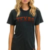 Tees | Collab Merchandise | Aviator Nation UNIVERSITY OF TEXAS BOLT CREW TEE SHIRT - CHARCOAL