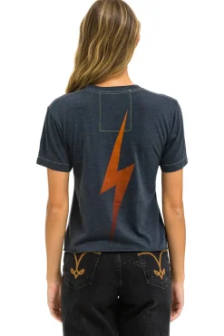 Collab Merchandise | Collab Merchandise | Aviator Nation UNIVERSITY OF TEXAS BOLT BOYFRIEND TEE - CHARCOAL
