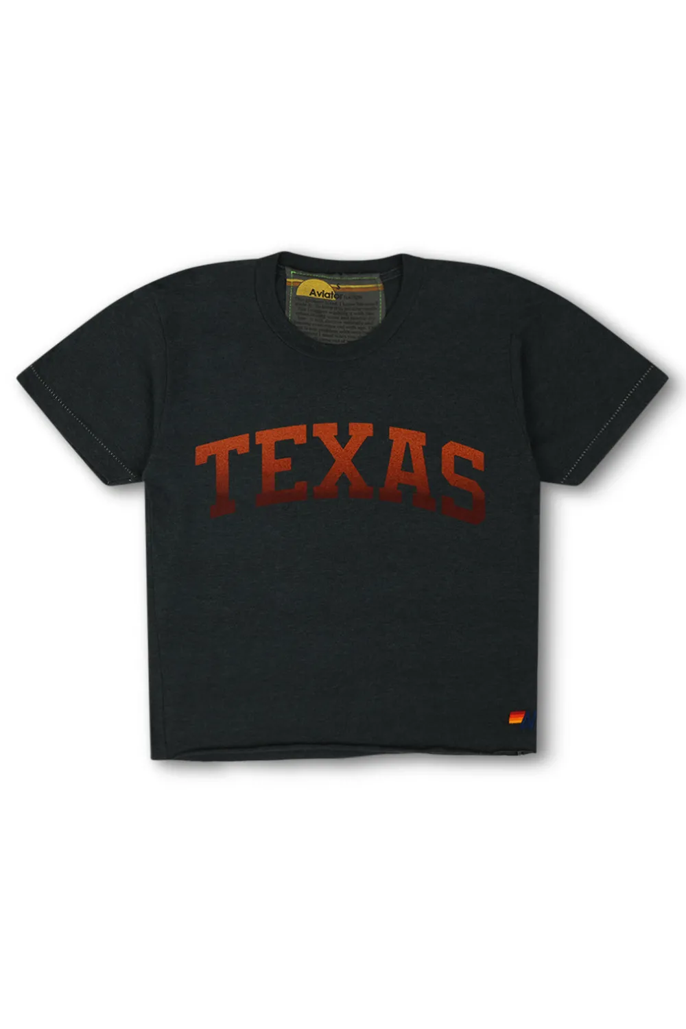 Collab Merchandise | Collab Merchandise | Aviator Nation UNIVERSITY OF TEXAS BOLT BOYFRIEND TEE - CHARCOAL