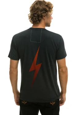 Tees | Collab Merchandise | Aviator Nation UNIVERSITY OF TEXAS BOLT CREW TEE SHIRT - CHARCOAL
