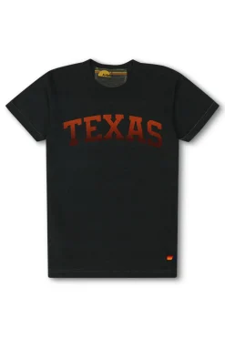 Tees | Collab Merchandise | Aviator Nation UNIVERSITY OF TEXAS BOLT CREW TEE SHIRT - CHARCOAL