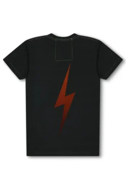 Tees | Collab Merchandise | Aviator Nation UNIVERSITY OF TEXAS BOLT CREW TEE SHIRT - CHARCOAL