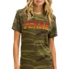 Tees | Collab Merchandise | Aviator Nation UNIVERSITY OF TEXAS CREW TEE SHIRT - CAMO