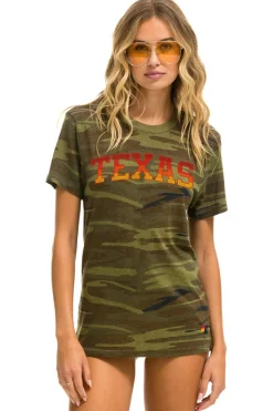 Tees | Collab Merchandise | Aviator Nation UNIVERSITY OF TEXAS CREW TEE SHIRT - CAMO