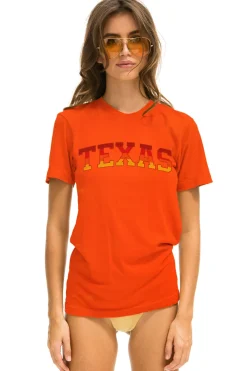 Collab Merchandise | Collab Merchandise | Aviator Nation UNIVERSITY OF TEXAS CREW TEE SHIRT - ORANGE