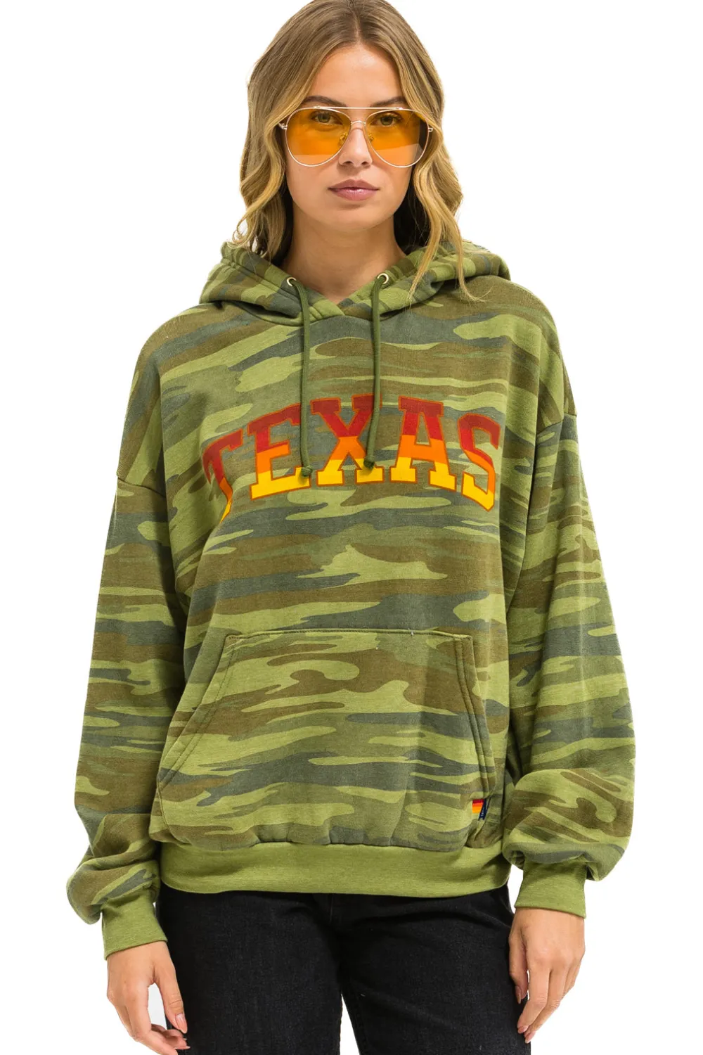 Hoodies | Collab Merchandise | Aviator Nation UNIVERSITY OF TEXAS PULLOVER HOODIE RELAXED - CAMO