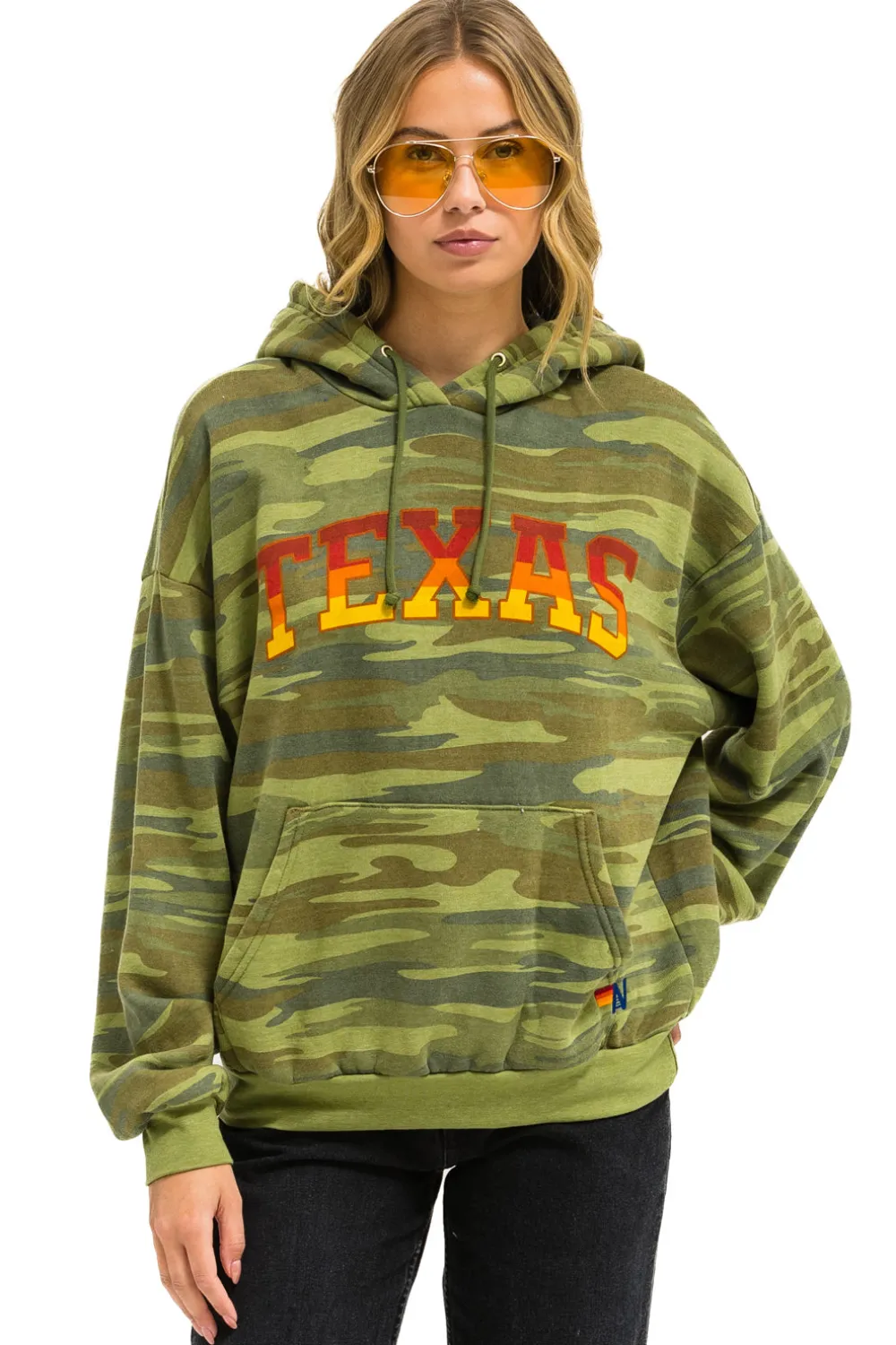 Hoodies | Collab Merchandise | Aviator Nation UNIVERSITY OF TEXAS PULLOVER HOODIE RELAXED - CAMO