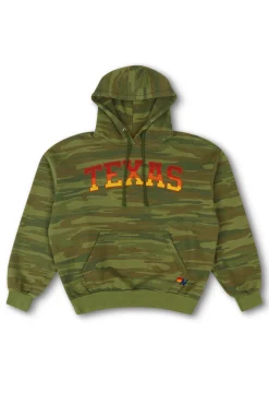 Hoodies | Collab Merchandise | Aviator Nation UNIVERSITY OF TEXAS PULLOVER HOODIE RELAXED - CAMO
