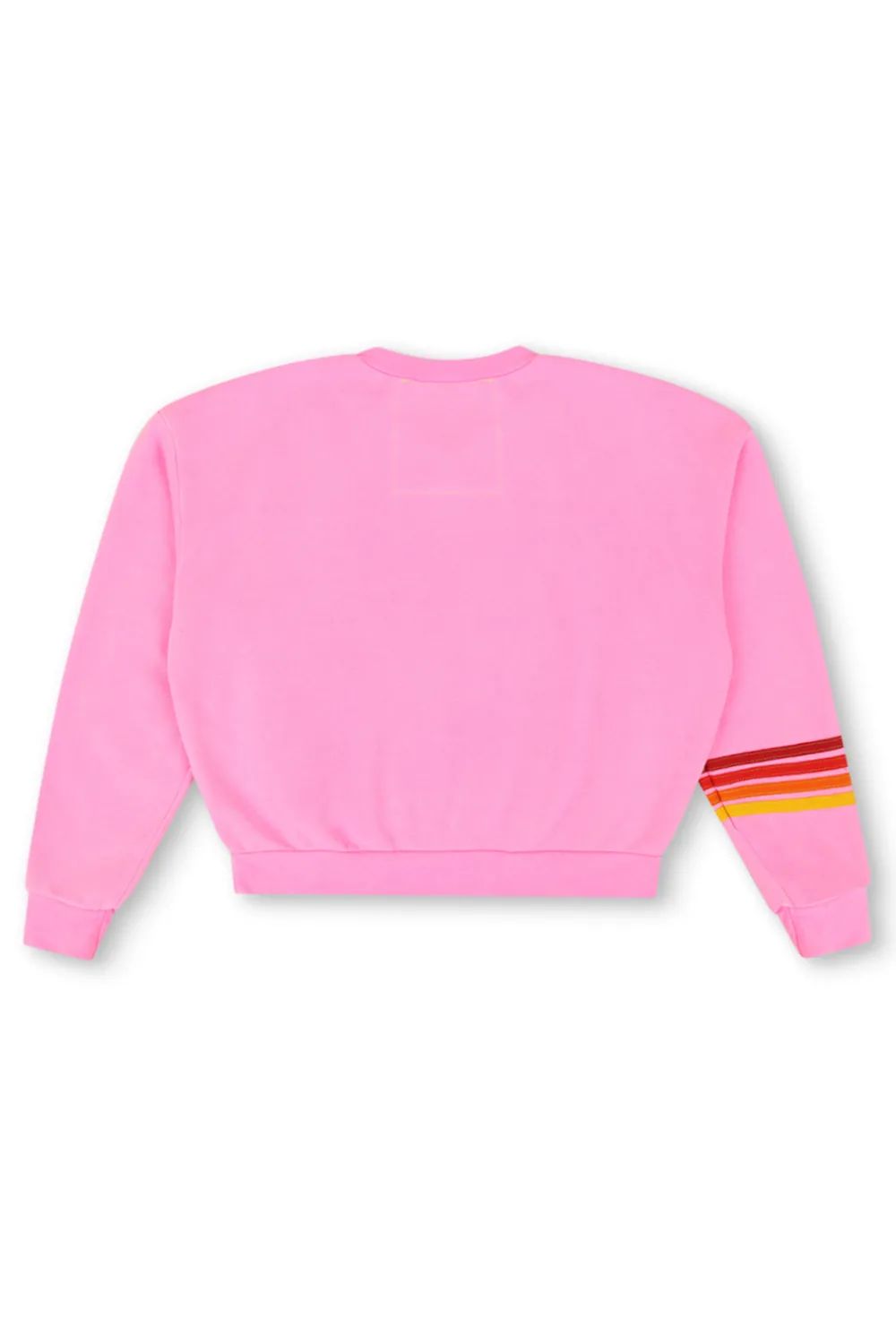 Sweatshirts | Collab Merchandise | Aviator Nation UNIVERSITY OF TEXAS RUGBY STITCH CREW SWEATSHIRT RELAXED - NEON PINK NEONPINK