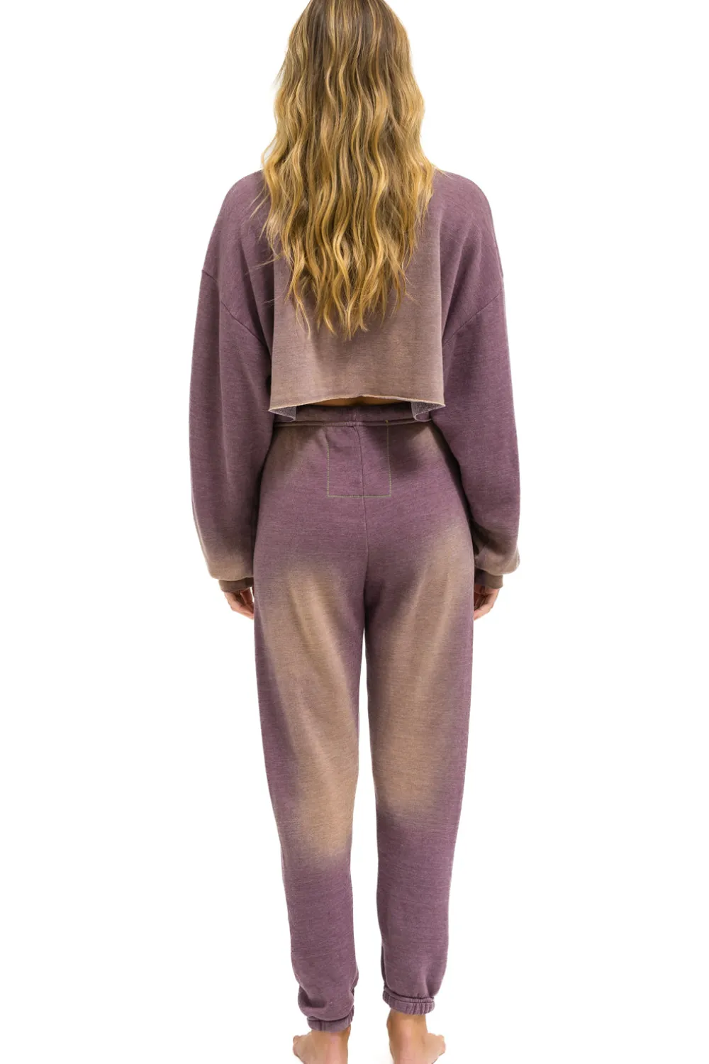 Sweatshirts | Aviator Nation VENICE SURFER CROPPED CREW SWEATSHIRT RELAXED - FADED MOCHA FADEDMOCHA