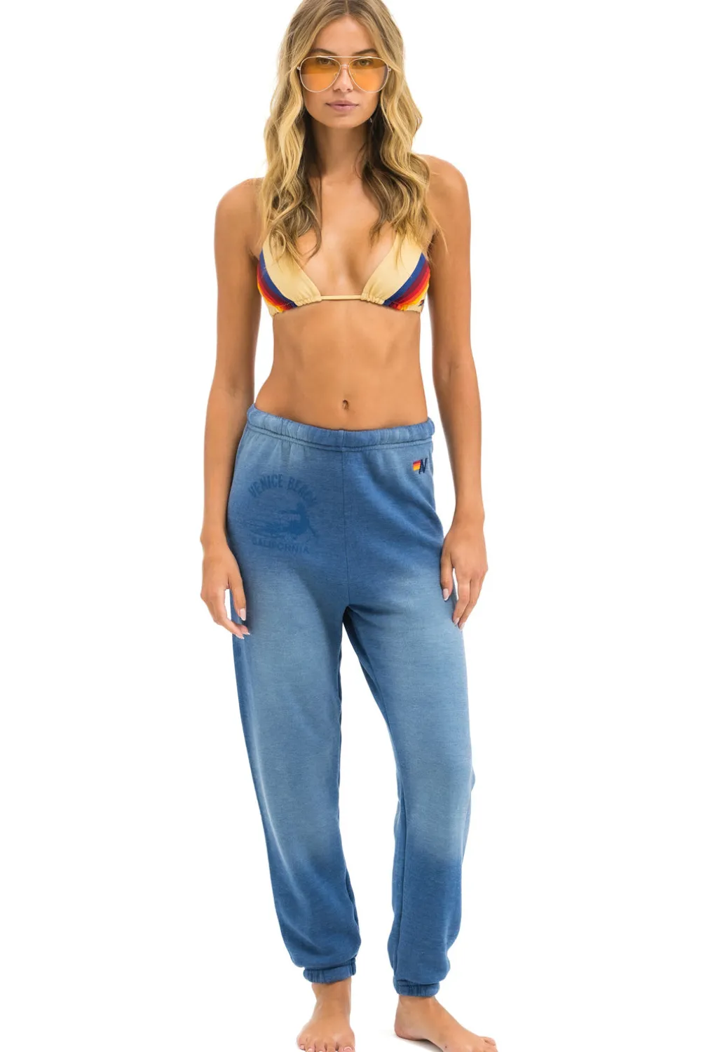 Sweatpants | Aviator Nation VENICE SURFER SWEATPANTS - FADED WATER FADEDWATER