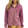 Hoodies | Hoodies | Aviator Nation VENICE SURFER ZIP HOODIE - FADED BERRY FADEDBERRY