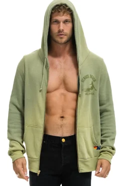 Hoodies | Hoodies | Aviator Nation VENICE SURFER ZIP HOODIE - FADED ARMY FADEDARMY