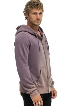 Hoodies | Hoodies | Aviator Nation VENICE SURFER ZIP HOODIE - FADED MOCHA FADEDMOCHA