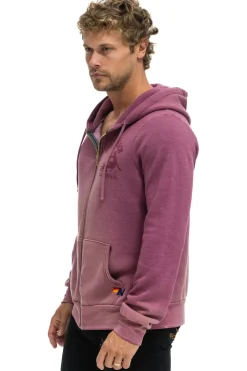 Hoodies | Hoodies | Aviator Nation VENICE SURFER ZIP HOODIE - FADED BERRY FADEDBERRY