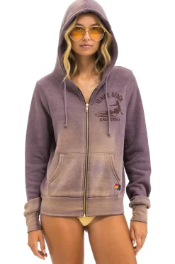 Hoodies | Hoodies | Aviator Nation VENICE SURFER ZIP HOODIE - FADED MOCHA FADEDMOCHA
