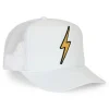 Trucker Hats | Trucker Hats | Aviator Nation VINTAGE BOLT TRUCKER HAT theperfectpairing!Allofourproductsgothroughanintensebreaking-downprocessthatgivesthemavintagefeelyou'lllovebecauseit'sbrokeninfromdayoneofwearingit.Allofourhatsareadjustable!