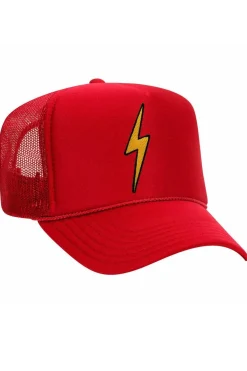 Trucker Hats | Trucker Hats | Aviator Nation VINTAGE BOLT TRUCKER HAT theperfectpairing!Allofourproductsgothroughanintensebreaking-downprocessthatgivesthemavintagefeelyou'lllovebecauseit'sbrokeninfromdayoneofwearingit.Allofourhatsareadjustable!