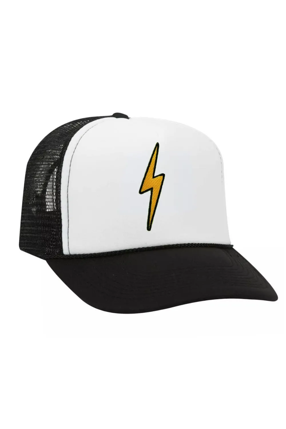 Trucker Hats | Trucker Hats | Aviator Nation VINTAGE BOLT TRUCKER HAT theperfectpairing!Allofourproductsgothroughanintensebreaking-downprocessthatgivesthemavintagefeelyou'lllovebecauseit'sbrokeninfromdayoneofwearingit.Allofourhatsareadjustable!