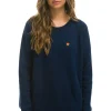 Sweatshirts | Aviator Nation VINTAGE CABIN 2 UNISEX CASHMERE SWEATER - MIDNIGHT