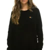 Sweatshirts | Aviator Nation VINTAGE CABIN 2 UNISEX CASHMERE SWEATER - BLACK