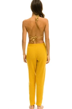 Sweatpants | Aviator Nation VINTAGE CABIN CASHMERE SWEATER PANT- GOLD GOLDWomen'sSweatpantsAviatorNation