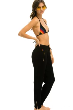 Sweatpants | Aviator Nation VINTAGE CABIN CASHMERE SWEATER PANT- BLACK BLACKWomen'sSweatpantsAviatorNation