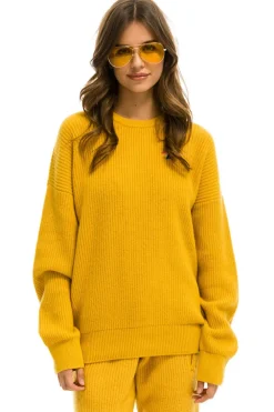 Sweatshirts | Aviator Nation VINTAGE CABIN UNISEX CASHMERE SWEATER - GOLD